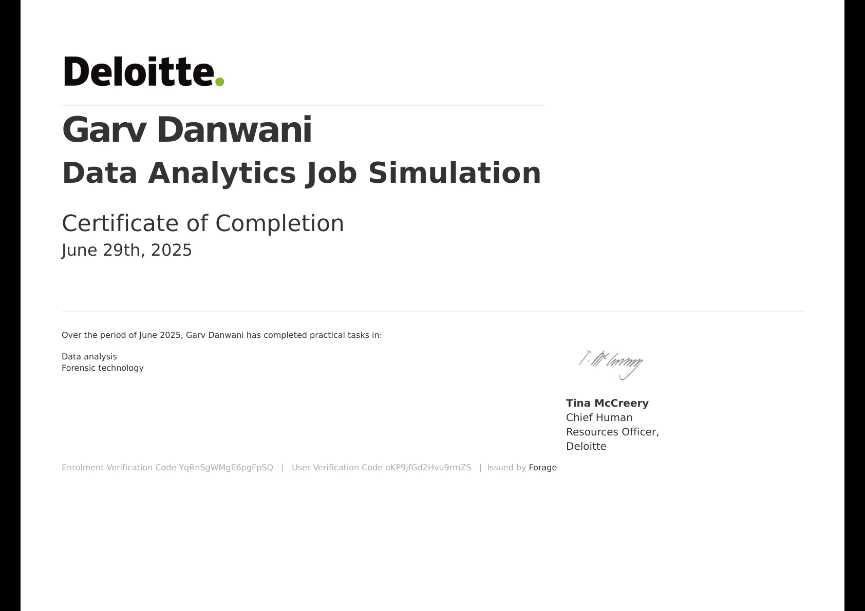 Deloitte Job Simulation